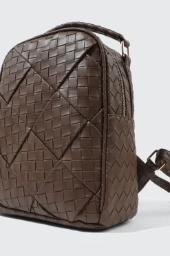 Quilted Woven Mini Backpack
