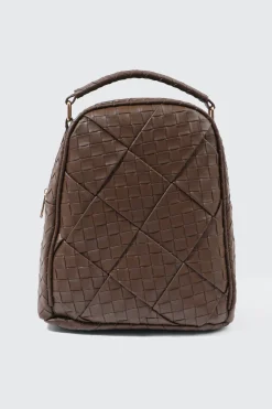 Quilted Woven Mini Backpack