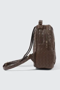 Quilted Woven Mini Backpack