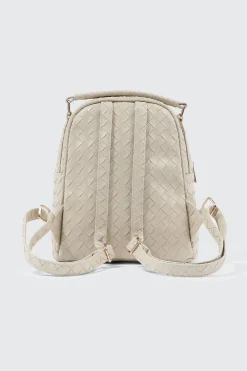 Quilted Woven Mini Backpack