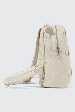 Quilted Woven Mini Backpack