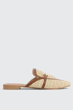 Raffia Loafer Mules