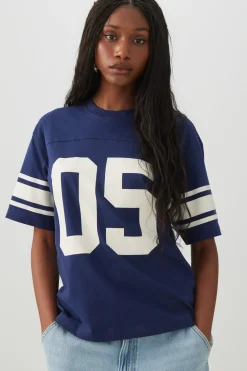 Relaxed Fit Sport Jersey T-Shirt
