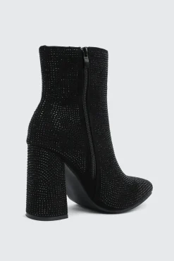 Rhinestone Ankle Boots