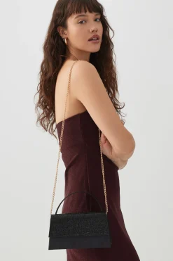 Rhinestone Flap Evening bag