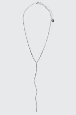 Rhinestone Lariat Necklace