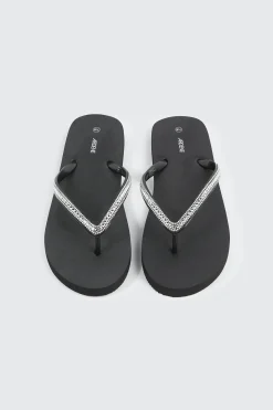 Rhinestone Straps Flip Flops