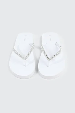 Rhinestone Straps Flip Flops