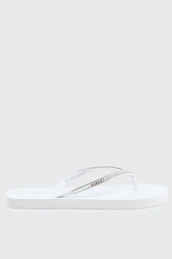 Rhinestone Straps Flip Flops
