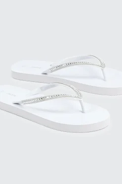 Rhinestone Straps Flip Flops