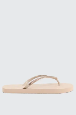 Rhinestone Straps Flip Flops