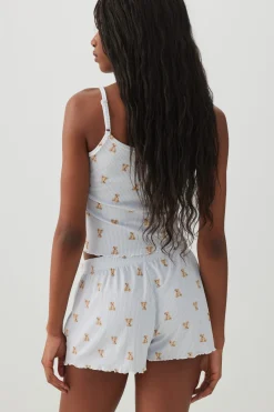 Rib PJ Shorts