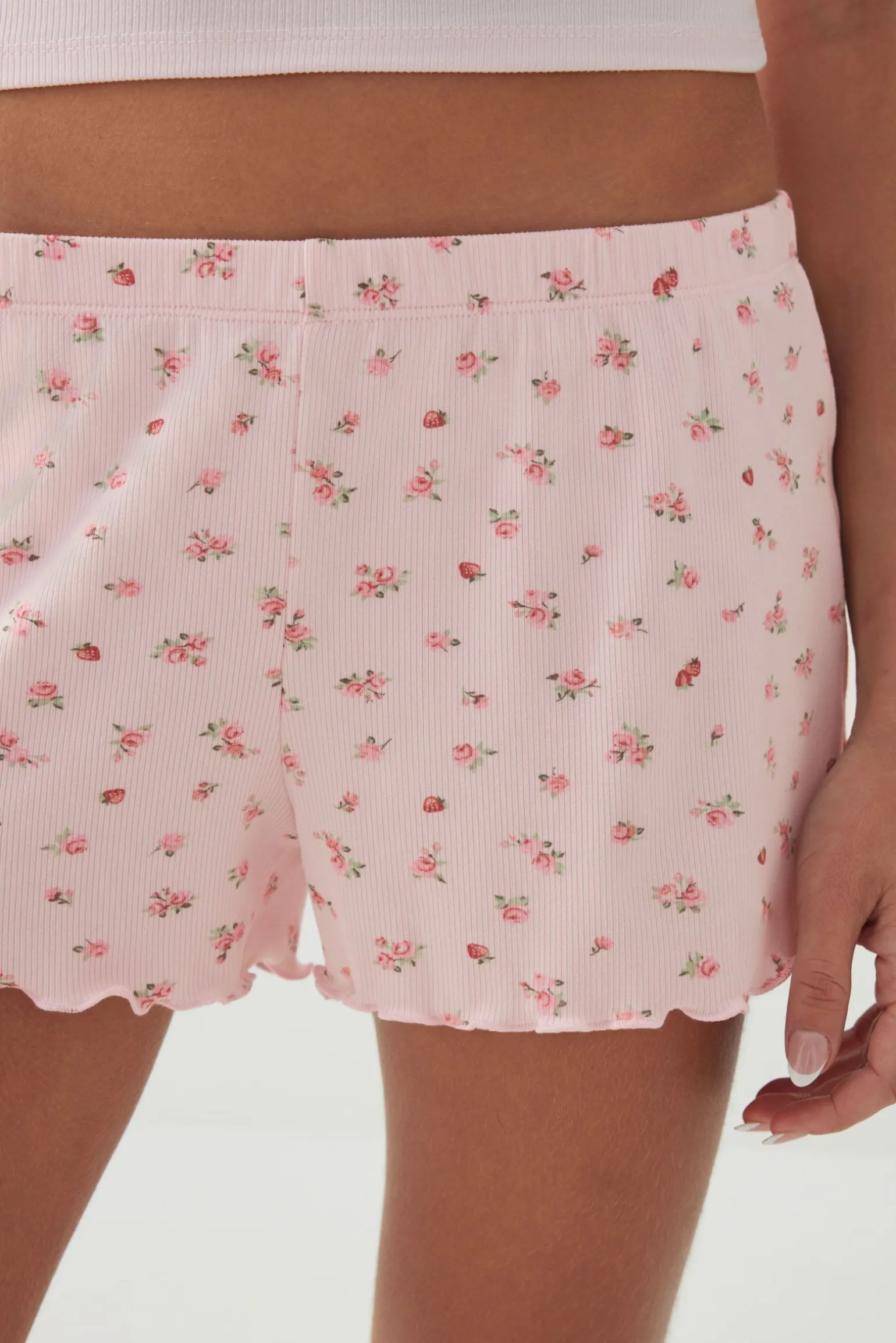 Rib PJ Shorts