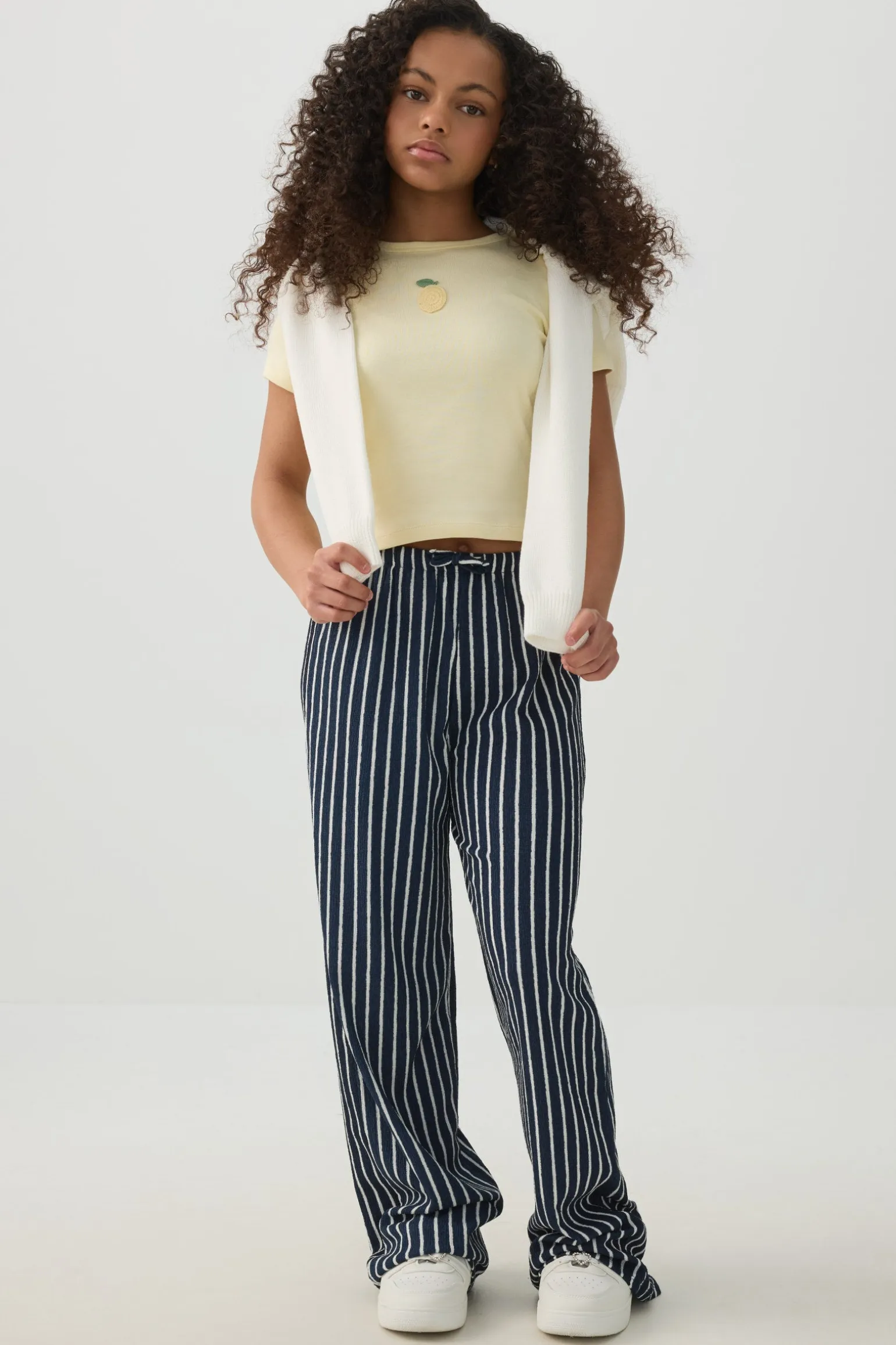 Rib Tee with Side Ties