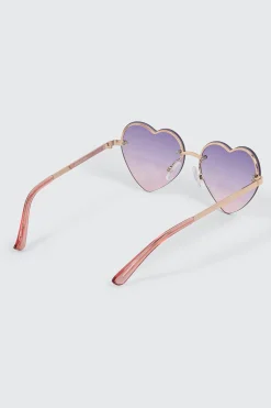 Rimless Heart Sunglasses