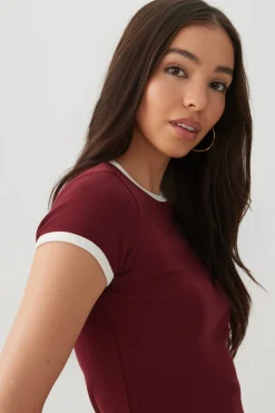 Ringer Crew Neck T-Shirt