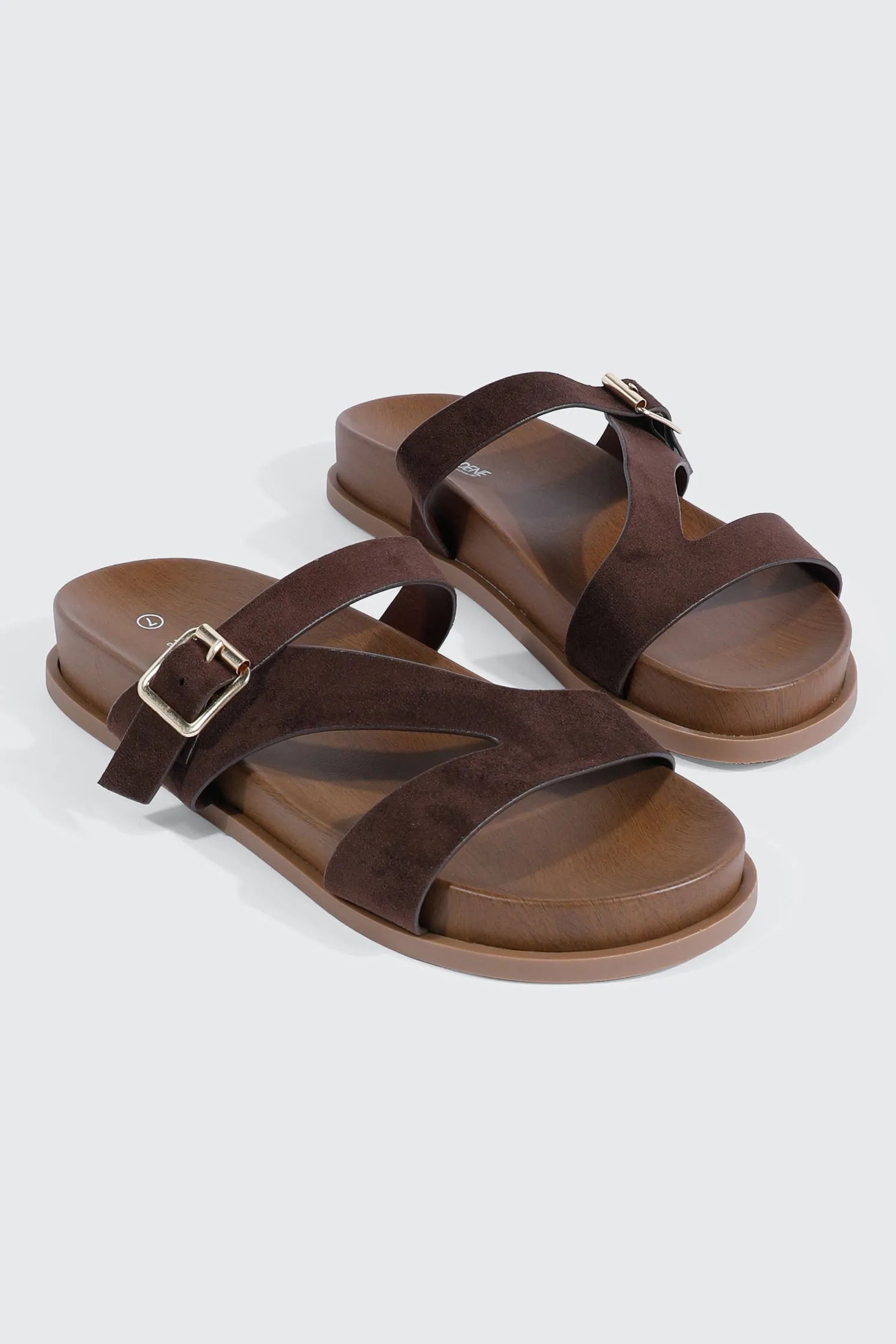 Round Toe Flat Sandals