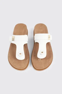 Round Toe T Strap Sandals