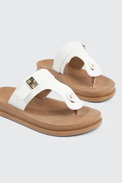 Round Toe T Strap Sandals