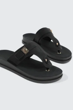 Round Toe T Strap Sandals