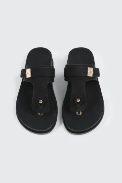 Round Toe T Strap Sandals