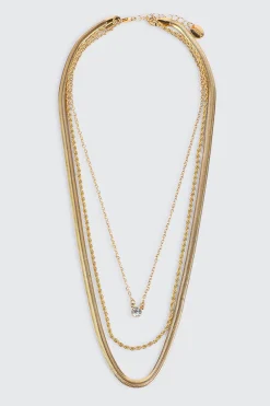3-Row Chain Necklace