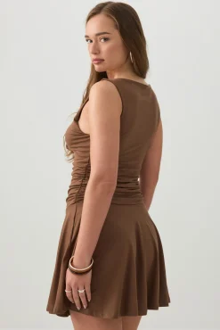 Ruched Mini Dress