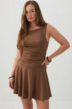 Ruched Mini Dress