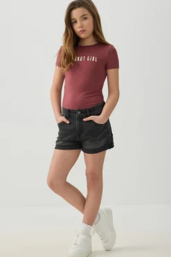 Ruched Side Printed T-Shirt