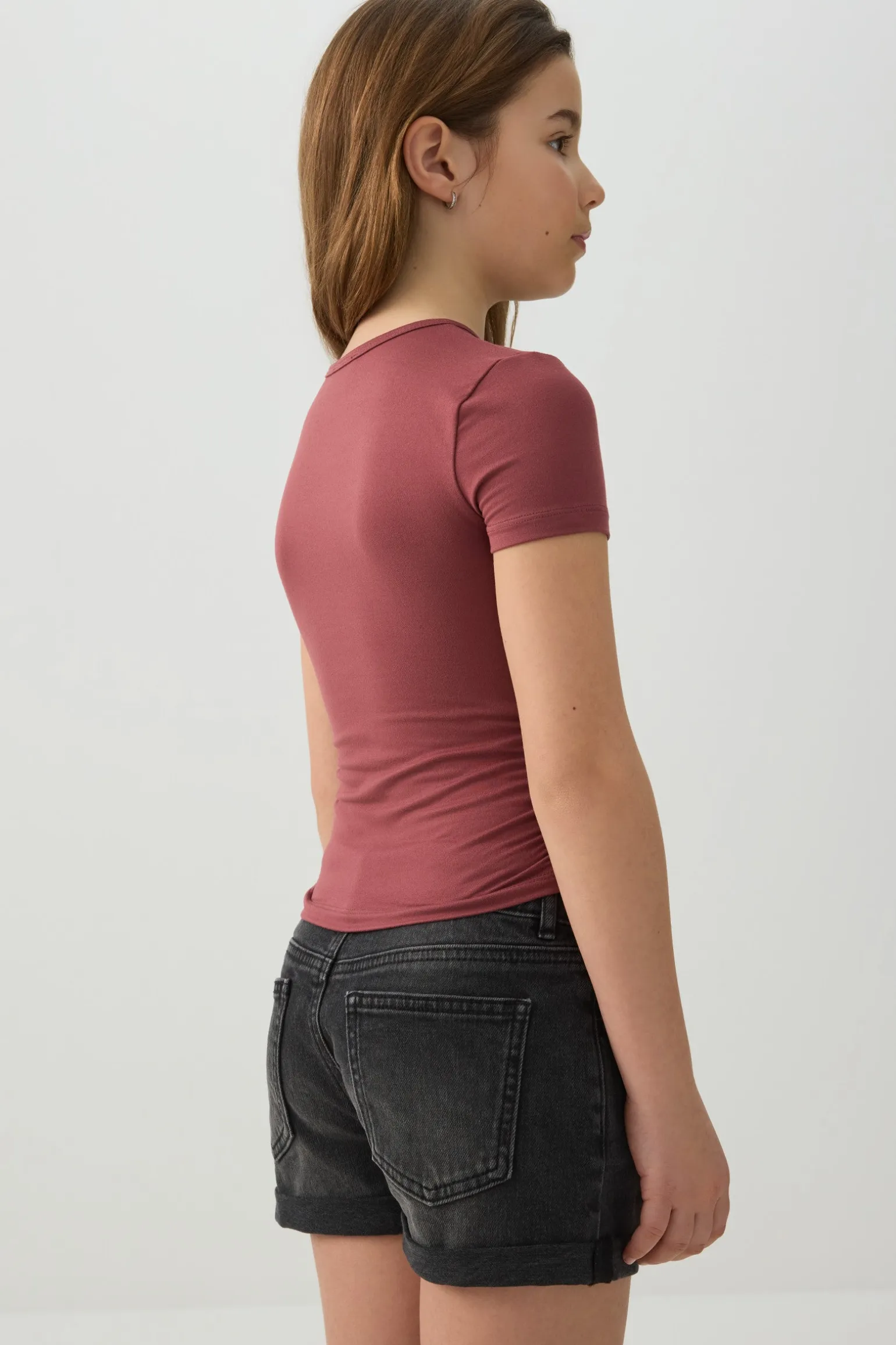 Ruched Side Printed T-Shirt