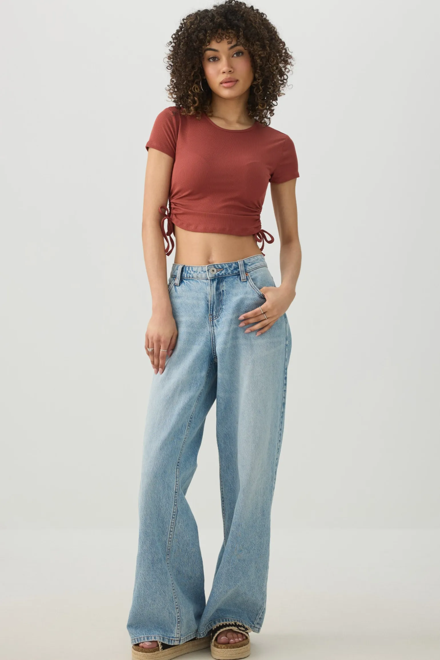 Ruched Side Ultra Crop Top