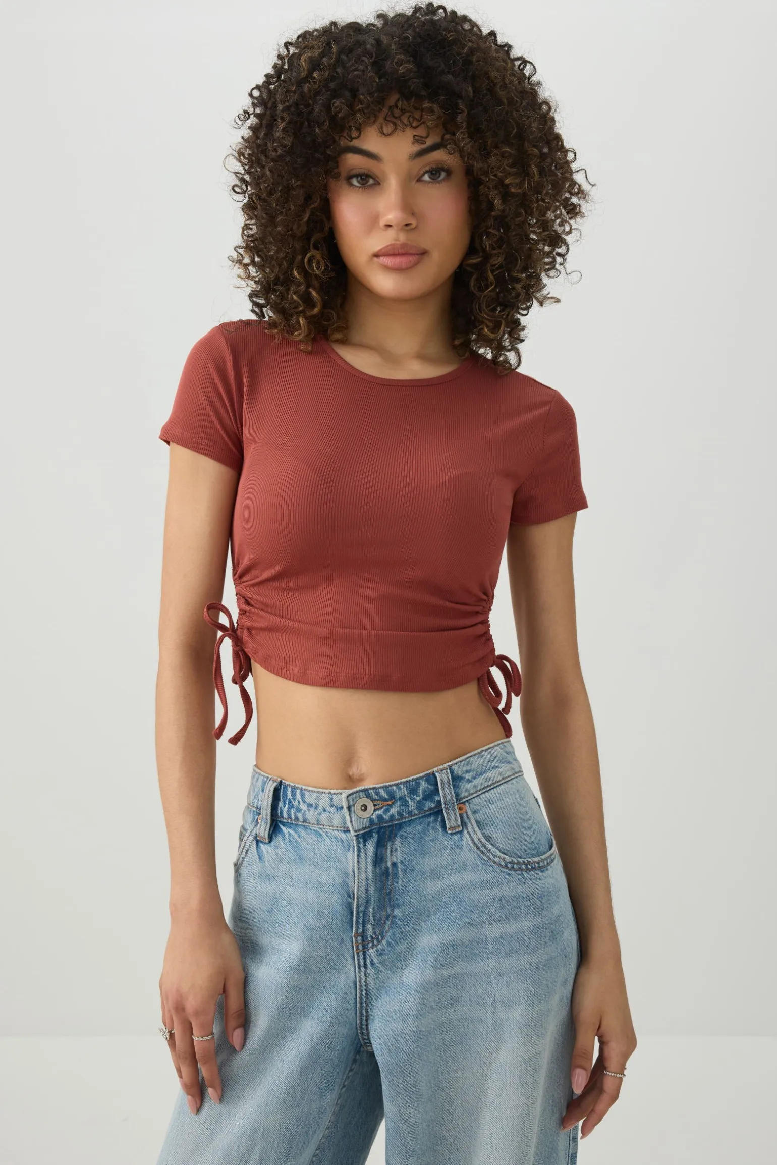 Ruched Side Ultra Crop Top