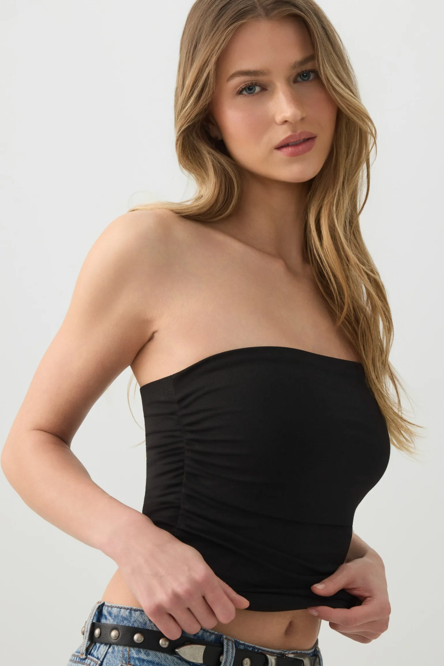 Ruched Tube Top