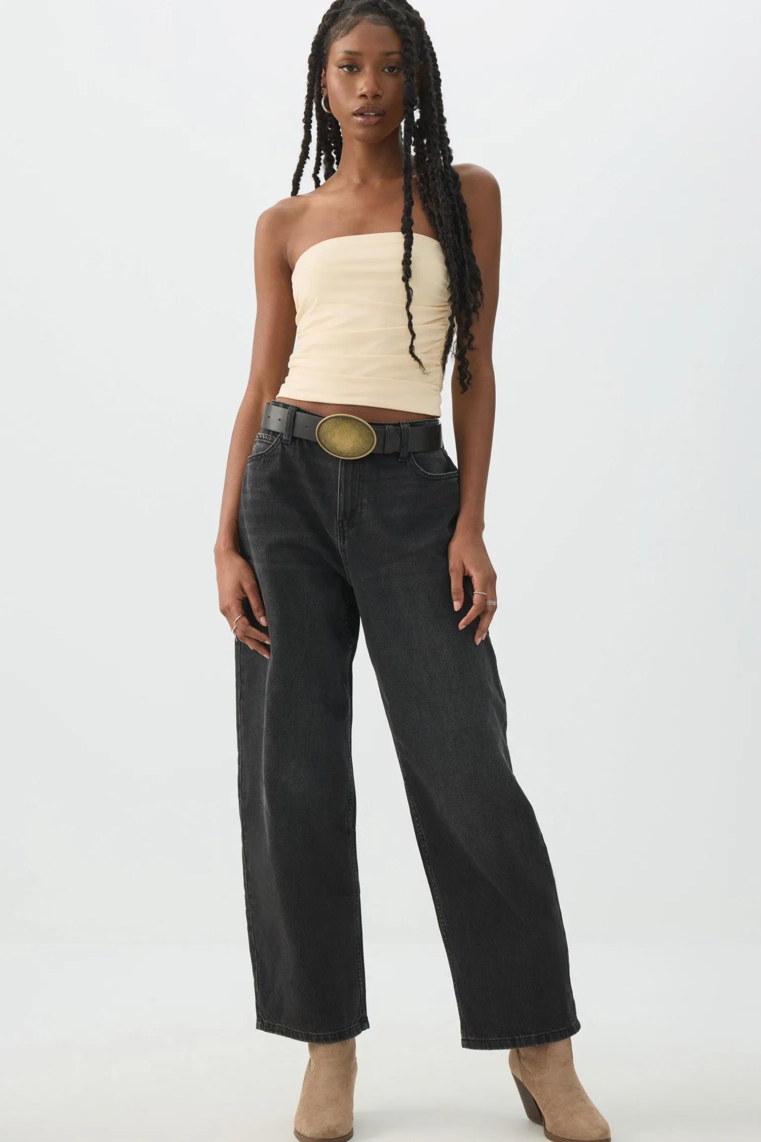 Ruched Tube Top