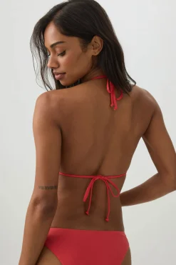 Ruffle Triangle Bikini Top