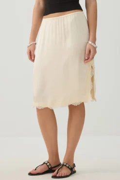 Satin Midi Skirt