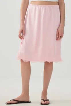 Satin Midi Skirt