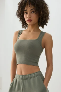 Seamless Crop Trapeze Tank Top