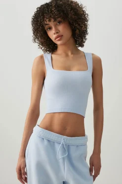 Seamless Crop Trapeze Tank Top