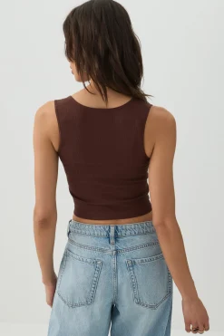 Seamless Ribbed Trapeze Tank Top