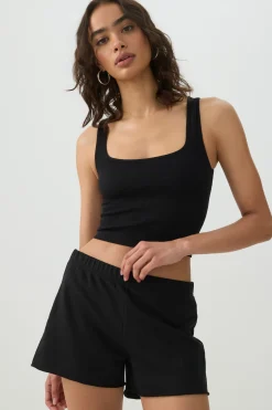 Seamless Ribbed Trapeze Tank Top
