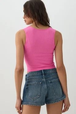 Seamless Ribbed Trapeze Tank Top