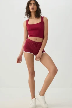 Seamless Ribbed Trapeze Tank Top