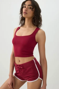 Seamless Ribbed Trapeze Tank Top