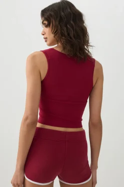 Seamless Ribbed Trapeze Tank Top