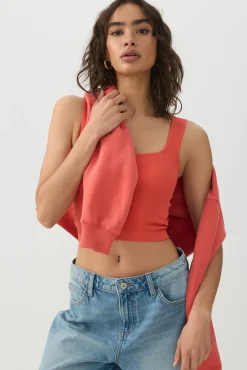 Seamless Ribbed Trapeze Tank Top