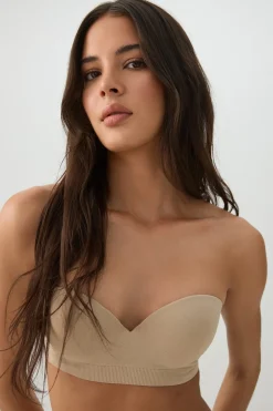 Seamless Strapless Push Up Bra