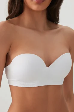 Seamless Strapless Push Up Bra