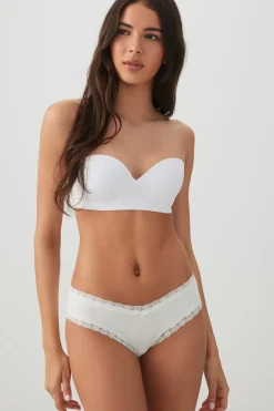 Seamless Strapless Push Up Bra