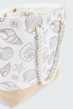 Seashell Canvas Tote Bag